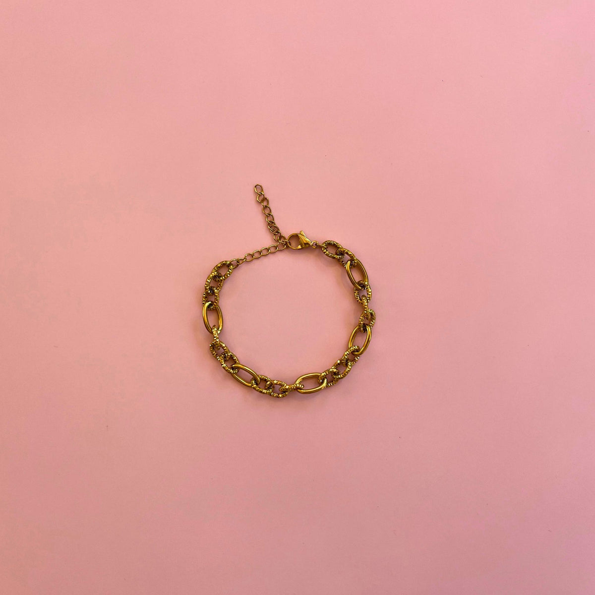 Bracelet maille texturée personnalisable Lodzé, acier inoxydable