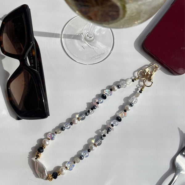 bijou de téléphone jarod noir, pièce unique