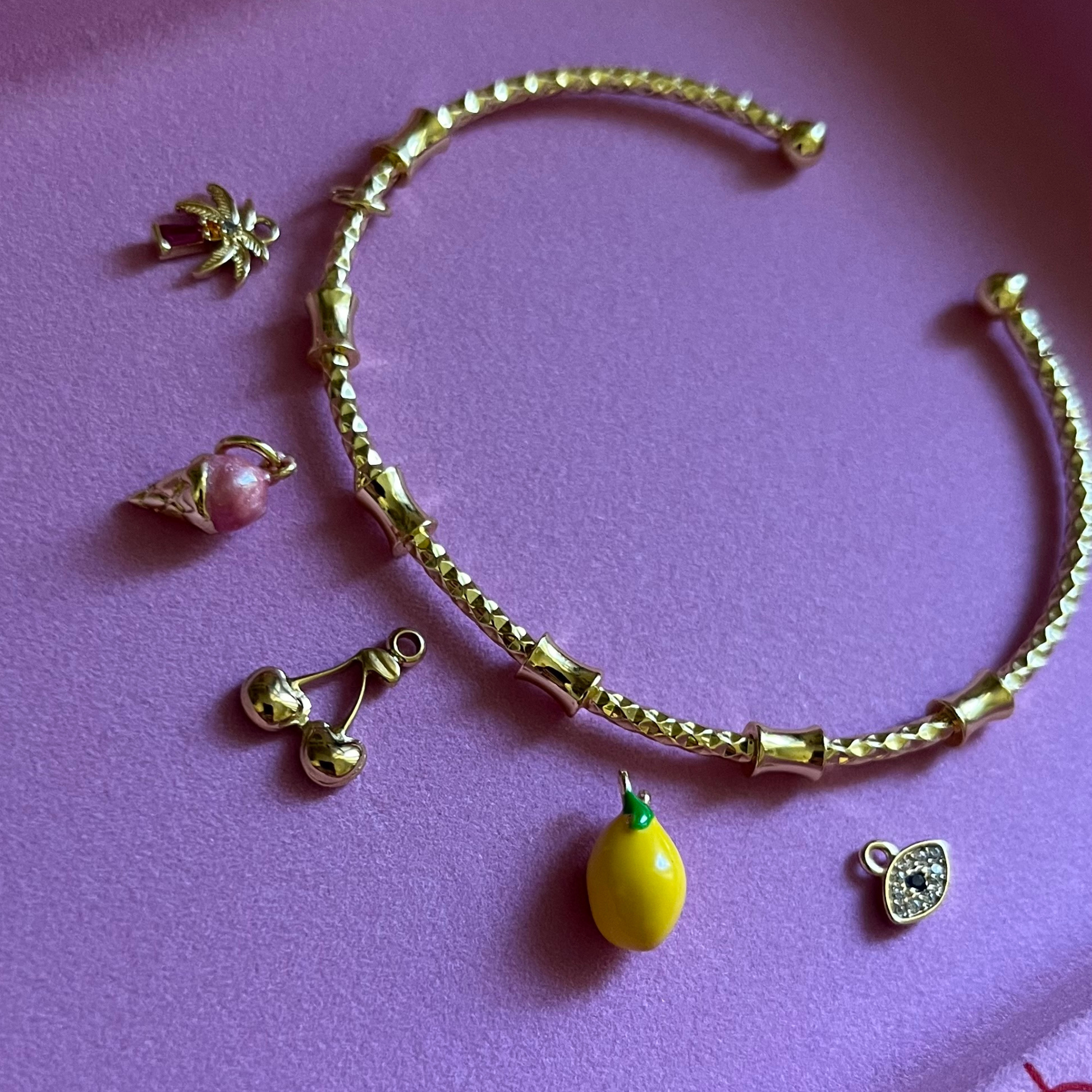 bracelet à personnaliser, charms au choix, chaines et jonc au choix
