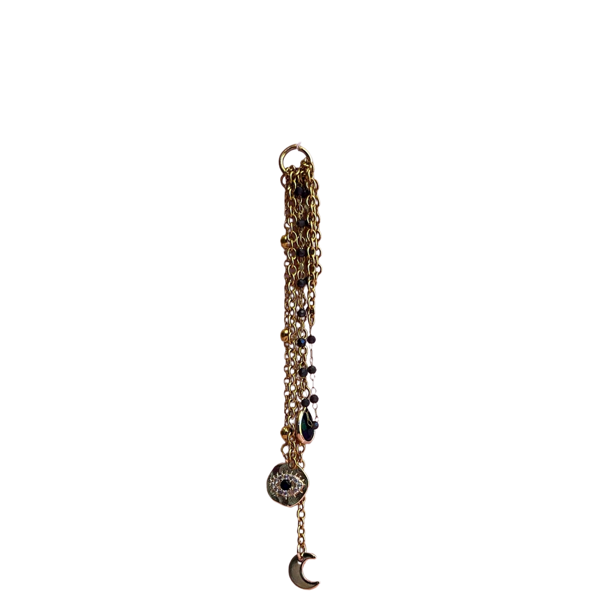 Accumulation de chaînes et de charms - pièce unique