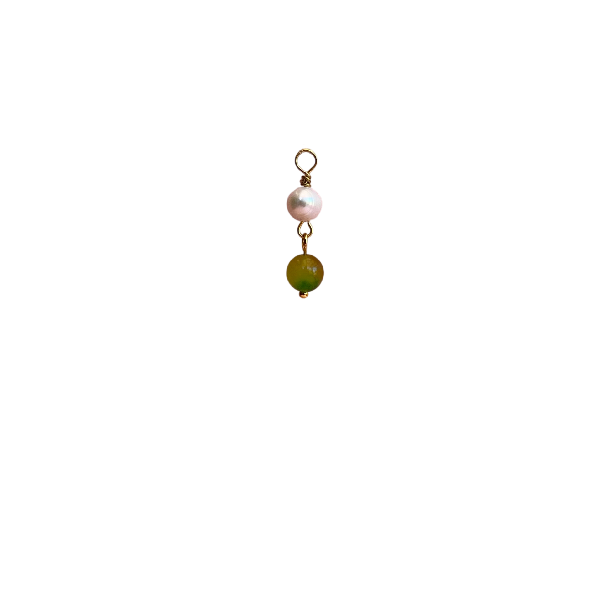 Perle de culture et perle d'agate