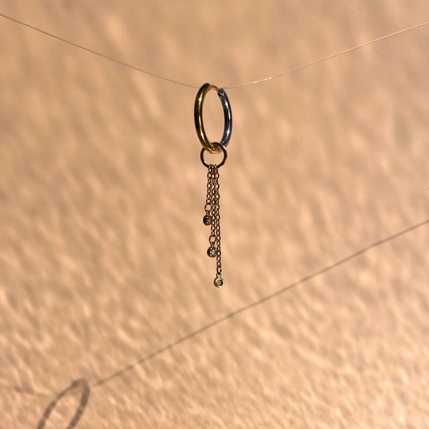 creole en acier inoxydable interchangeable avec strass upcyclés