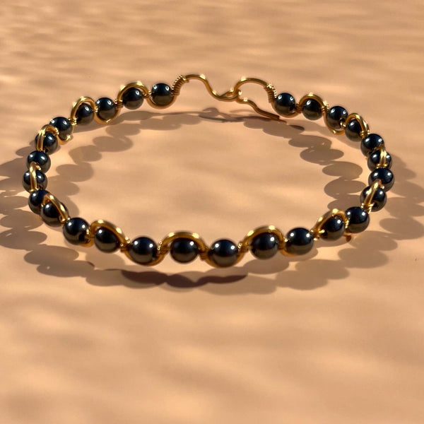 Bracelet fait main en hématite