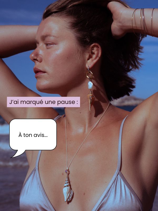 texte : j'ai marqué une pause : "À ton avis"